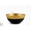 Due Esse Christmas Ciotola 24x10 Acciaio oro C/base Nera