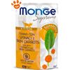 Monge Supreme Cat Kitten Tonno con Spinaci e Baby Carrots - Bustina Da 80 Gr