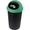 TONTARELLI S.P.A. Tontarelli pattumiera big hoop - 45lt in polipropilene nero/verde diametro Ø 39 X H 72