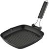 Bobikuke Bistecchiera Antiaderente Padelle grill con Manico Rimovibile 20 x  20 cm, Rettangolare in Alluminio Pressofuso, Adatto A Tutti I Piani Di  Cottura : : Casa e cucina