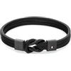 Tommy Hilfiger Jewelry Braccialetto in Pelle da Uomo Colore Nero - 2790442