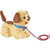 Fisher-Price - Piccolo Snoopy, cucciolo con guinzaglio da portare in giro, muove le orecchie, scondinzola e abbaia, perfetto per imparare a camminare, giocattolo per bambini, 12+ mesi, H9447