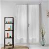 Douceur d'Intérieur Douceur d'interieur Luminea - Coppia Dritta con Passante, 2 x 70 x 200 cm, Colore: Bianco