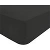Sleepdown 68 Pick-Lenzuolo con Angoli Extra Profondi, Colore: Nero Doppia, Lino Cotone Policotone Poliestere