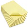 WAYTEX 931685C6 600 Note adesive A5 con linee - Confezione da 6 blocchi da 100 fogli adesivi riposizionabili, misura grande, 15 x 21 cm, colore giallo pastello