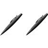 Faber-Castell 138690 Portamine e-motion, Nero, 7.9 x 1.3 x 3.7 cm 148690 Penna a sfera e-motion Pure black