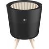 IMUNSEN M-002B Air Purifier with Cypress Wood Filter, H13 True HEPA Filter, 100% Ozone Free, Auto Sleep Mode, Filters allergens, Pollen, Smoke, Perfect for Office and Bedroom, Made in Korea - Black