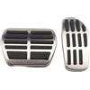 YEE PIN Antiscivolo Nissa-n X-Trail T32 Qashqai J11 J12, protezione pedale in lega di alluminio per prestazioni accelerate del freno, coperture per pedale dell'accelerazione (per automatico)