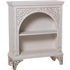 DRW Mobile di Ingresso Console in Legno Intagliato in Bianco Invecchiato 81 x 30 x 100 cm, Madera, estandar