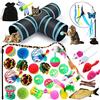 JOYBOY Giocattoli per Gatti,Giochi per Gatti,39 Pezzi Gioco Gatto da Interno Set,Giocattoli Interattivi per Gatti con Tunnel per Gatti,per Gattino Kitten in Casa