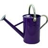 Kent & Stowe Annaffiatoio vintage da 4,5 litri in viola - Caraffa in acciaio zincato per irrigazione quotidiana - Caraffa in classico stile inglese con 2 manici