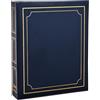 Arpan Deluxe Grande autoadesivi raccoglitore ad anelli Album fotografico 40 fogli / 80 Sides - Blu