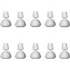 Siroflex Soffione Doccia Fisso Bianco 10 Pezzi 2760/10, Polipropilene Resistente, Senza Parti Metalliche Esposte, Attacco Universale 1/2, Getto Ampio, Uso Frequente, Made in Italy