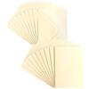ideen mit herz Set di biglietti d'auguri, finitura effetto madreperla, 10 biglietti di circa 250 g/m² + 10 buste di circa 120 g/m², color crema, 10,5 cm x 14,8 cm (formato: C6)