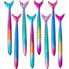 Kaizuca 8 pezzi Penna Sirena, Penna Creativa Pesce Coda, Penna a Sfera Sirena, Colore con Grado, per Regali per Bambini, Regali di Vacanza, Cancelleria Scuola (Inchiostro Nero)