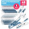 culiclean Mollette per Bucato - Fiore, 48 pezzi, blu-bianco/bianco-blu