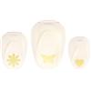 Vaessen Creative Set di 3 Perforatrices, Cuore, Fiore e Farfalla, S, M, L, Fustellatrice per Carta, Per Scrapbooking, DIY e Creazione di Biglietti