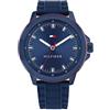 Tommy Hilfiger Orologio Analogico al Quarzo da Uomo con Cinturino in Silicone Blu - 1792022