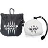 POWER BEAST Magnesite Esfera 60 Gr Riutilizzabile + Borsa, Palla di Calcare, Palla Gesso, Magnesite Ball, Chalk Ball, Pallina Magnesite, Cross-Fit, Sollevamento Pesi, Arrampicata, Paddle, PoleDance.