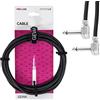 GEWA Cavo patch Pro Line 0,3 m, nero, spina REAN, jack angolare 6,3 mm mono - jack angolare 6,3 mm mono, 190692