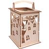 Rayher 62895505 Lanterna leg.pipistr. c.maci.,FSCMixCred, naturale, 15,3x15,3x26,5cm, 15pz, box 1set