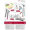 Tombow - Carta Bristol A6 (14,8 x 10,5 cm), 250 g/m², 25 fogli