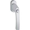 HOPPE 11715108 Maniglia per finestra LIÈGE - con bottone a pressione, VK 7 x 32, argento anodizzato, silber eloxiert