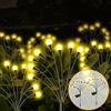 Luci Solari Esterno, 4 Pezzi Luce Solare Da Giardino Firefly Esterno Con 10  Leds