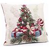 Giuri Tessuti - Federa Cuscino Natalizio 45x45cm con fronte in Gobelin Jacquard e retro in Velluto, Realizzata a Mano in Italia - Ottima Idea Regalo per Natale (CHRISTMAS PINE)