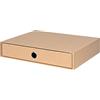 Rössler 1524452620 - S.O.H.O. Cassetto per DIN A4, con foro per le dita, Kraft, 343 x 250 x 65 mm, 1 pz.