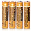 KUHU 4X HHR-55AAABU Batterie Ricaricabili NI-MH per Panasonic 1.2V, batteria AAA 550mAh per telefoni cordless