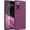 kwmobile Custodia Compatibile con Xiaomi Redmi Note 10 Pro Cover - Back Case per Smartphone in Silicone TPU - Protezione Gommata - viola magenta