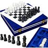 ORGARI scacchiera marmo- scacchiera marmo elegante |scacchiera in marmo| scacchiere e scacchi.scacchiera professionale in marmo con scrigno. chess set