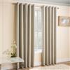 Enhanced Living - Tenda Vogue Cream, con occhielli, Dimout, termica, Blockout (larghezza: 229 cm x lunghezza: 137 cm circa)