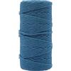 Vaessen Creative Filato macramè blu scuro, 3 mm x 100 m, 100% cotone, disponibile in diversi colori, fai da te, decorazione come fioriere, arazzo da parete, lanterna antivento, acchiappasogni