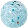 DRW Sfera di Cristallo in Celeste Macchiato 9,5 x 9,5 cm, Screziato, Vetro, estandar
