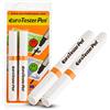 Euro Tester Pen XL - Verifica Banconote False Rilevatore, Penna Controllo per Soldi Professionale, Verificare Euro Dollaro Sterlina Falsi con Formula Brevettatta Made in Italy (2 Unità)