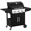 Qlima Barbecue Gas Okg 3 Fuochi 122x59x112cm