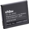 vhbw Li-Ion batteria 2100mAh (3.7V) compatibile con cellulari e smartphone LG Optimus 4X HD P880, F5 P875, L9 P760, Life L-02E, LTE II, LTE II F160I
