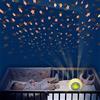HSDSH Sveglia Digitale Bambini Sveglia con Proiettore Sveglia Bambini da Comodino con Temperatura Data Snooze, LED Orologio Digitale con 7 Colori 6 Suonerie, Orologio da Tavolo Sveglia per Bambini (Blu)