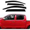 JHCHAN Deflettori Aria per Toyota Hilux 2006-2015 Double Cab, Adesivi Esterni PMMA Antivento Antipioggia - Set di 4 Pezzi (Per Active Sol Invincible)