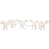 Konstsmide 6241-103 - Set di 5 LED in acrilico, 40 diodi bianchi caldi, 24 V, esterno (IP44), cavo bianco