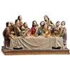 DRW Rappresentanza Ultima Cena Figura Resina Dipinto a Mano 23 cm
