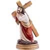 DRW Figura Gesù con la Croce Resina Dipinto a Mano 12 cm