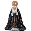 DRW Figura Vergine Macarena Nera Resina Dipinto a Mano 10 cm