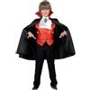 SMIFFYS Costume Dracula Ragazzo, comprende Mantello, Fascia in Vita, Foulard al Collo e Gilet Halloween