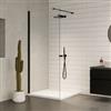 Tamanaco Parete Doccia Walk in 80 Nero