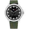 Tommy Hilfiger Orologio Analogico al Quarzo da Uomo con Cinturino in Silicone Verde - 1792021