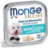 Monge Fresh Adult Merluzzo Umido per Cani - 100 g - KIT 16x PREZZO A CONFEZIONE