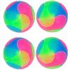 FineInno 4 boules Cane Giocattolo Palla,LED Dog Ball,Palle Rimbalzante in Gomma da Cane,Magic Roller Ball,Domestici Gatti Palle da Salto,Palla Lampeggiante (4 boules lisses)